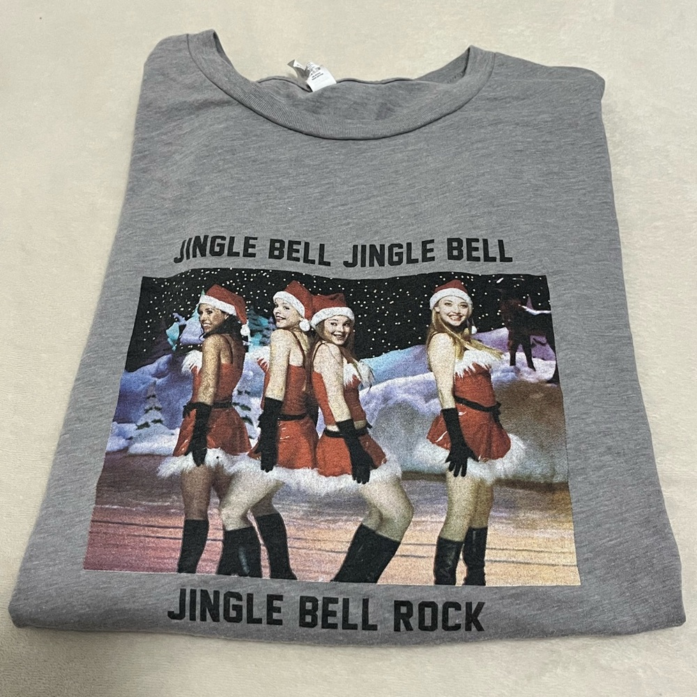 Friday + Saturday Christmas Mean Girls Jingle Bell Rock Long Sleeve Tee